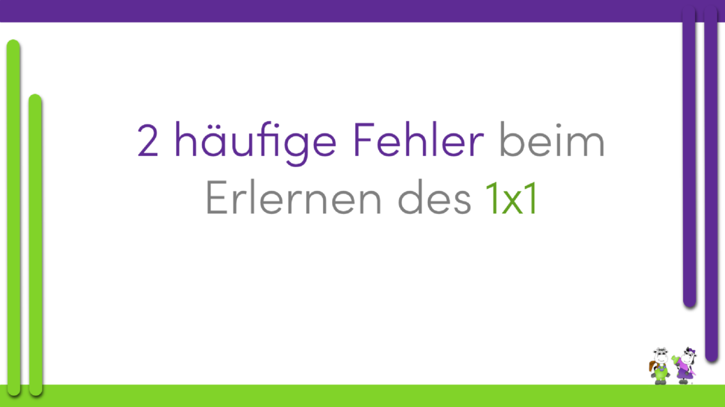 So lernt dein Kind das Einmaleins | 1x1 sicher lernen