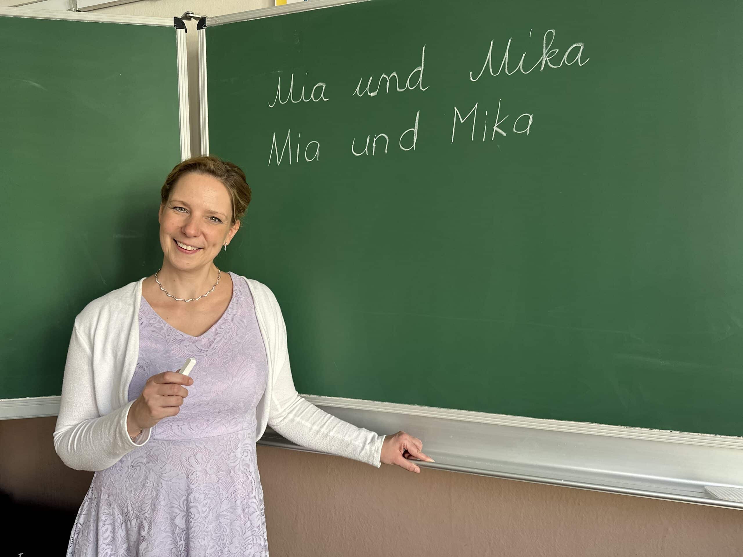 Bild von Diana Wegel in der Schule