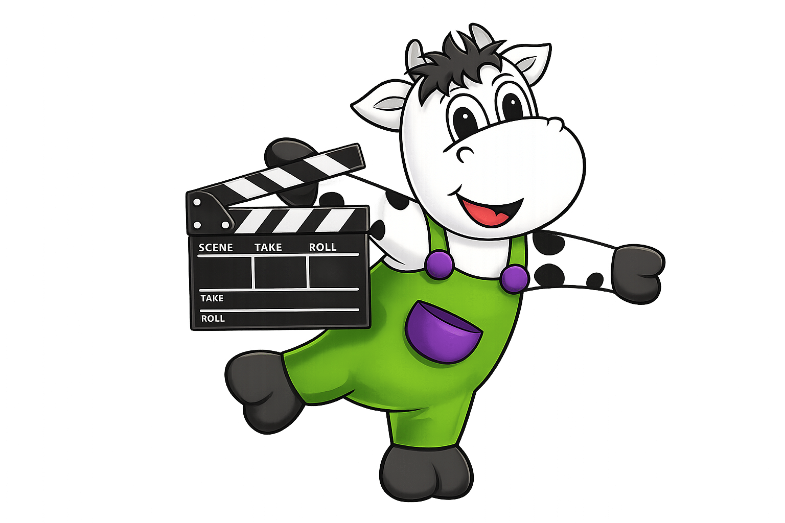 Bild von Kuh am Filmset