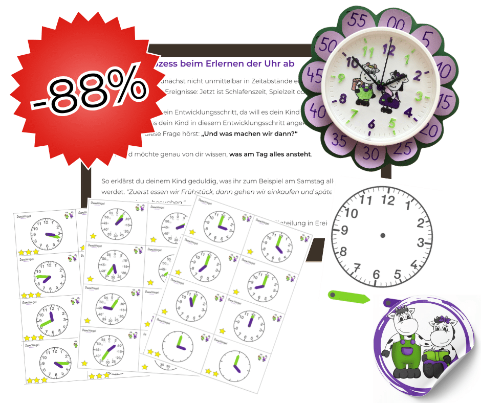 Bild von Paket Uhr lernen
