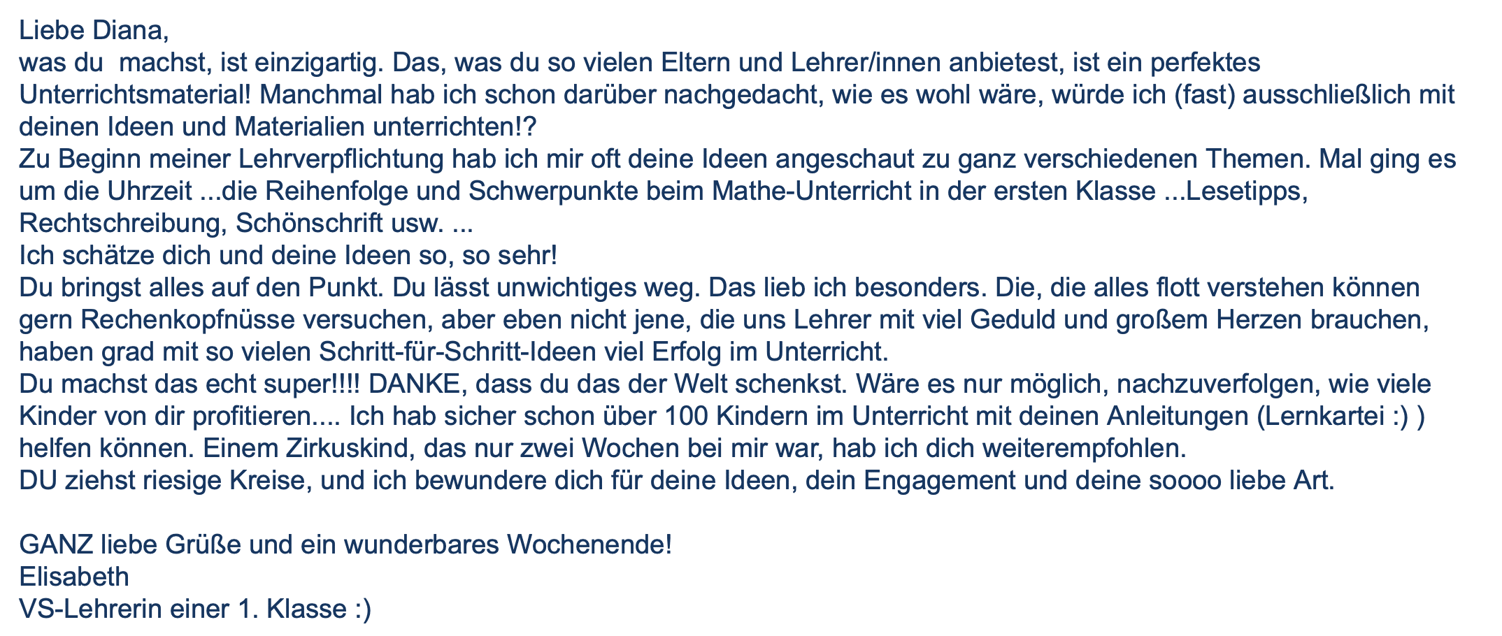 E-Mail Elisabeth Bild einer E-Mail