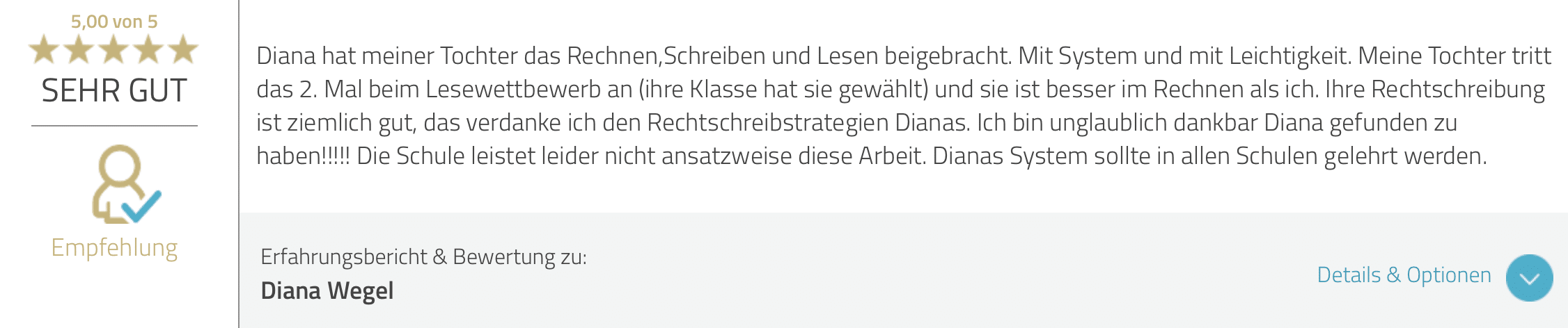 2605 Feedback 2 Diana Wegel Foto von Proven Expert zur 7 Tage Challenge