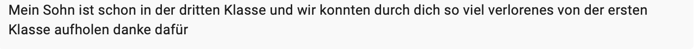 Feedback Abmeldung 1