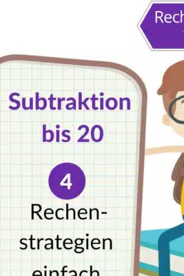 Subtraktion 1. Klasse | Rechenwege einfach erklärt | Minusaufgaben ★